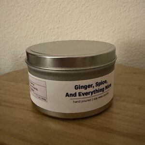 Ginger, spice and everything nice candle from Stripped Beauty